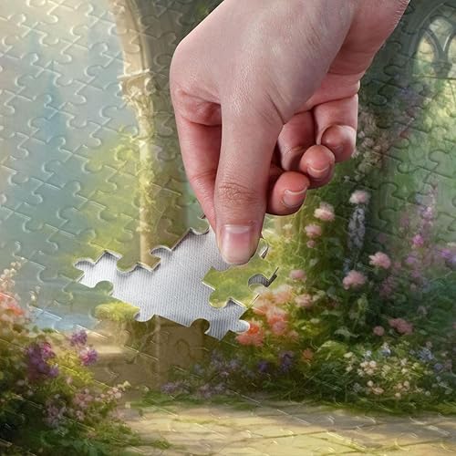Miniatura 4 de Garden Floral Jigsaw Puzzles 500 Pieces for Adults,Learning Educational Puzzles,Difficult and Challenge Families Toys with Mesh Storage Bag 2012218