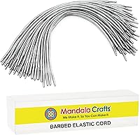 Vista 17 de Mandala Artesanía Menú Máscara Badge Sign Hanging Elastic Cord bucle banda con metal de púas púas