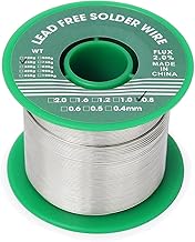 Lead Free Soldering Wire, Tin Wire for Soldering 0.8 mm 250 g, Silver Tin for Electronic Soldering, Rosin Wire Core Soldering, Sn99% Ag0.3% Cu0.7%
