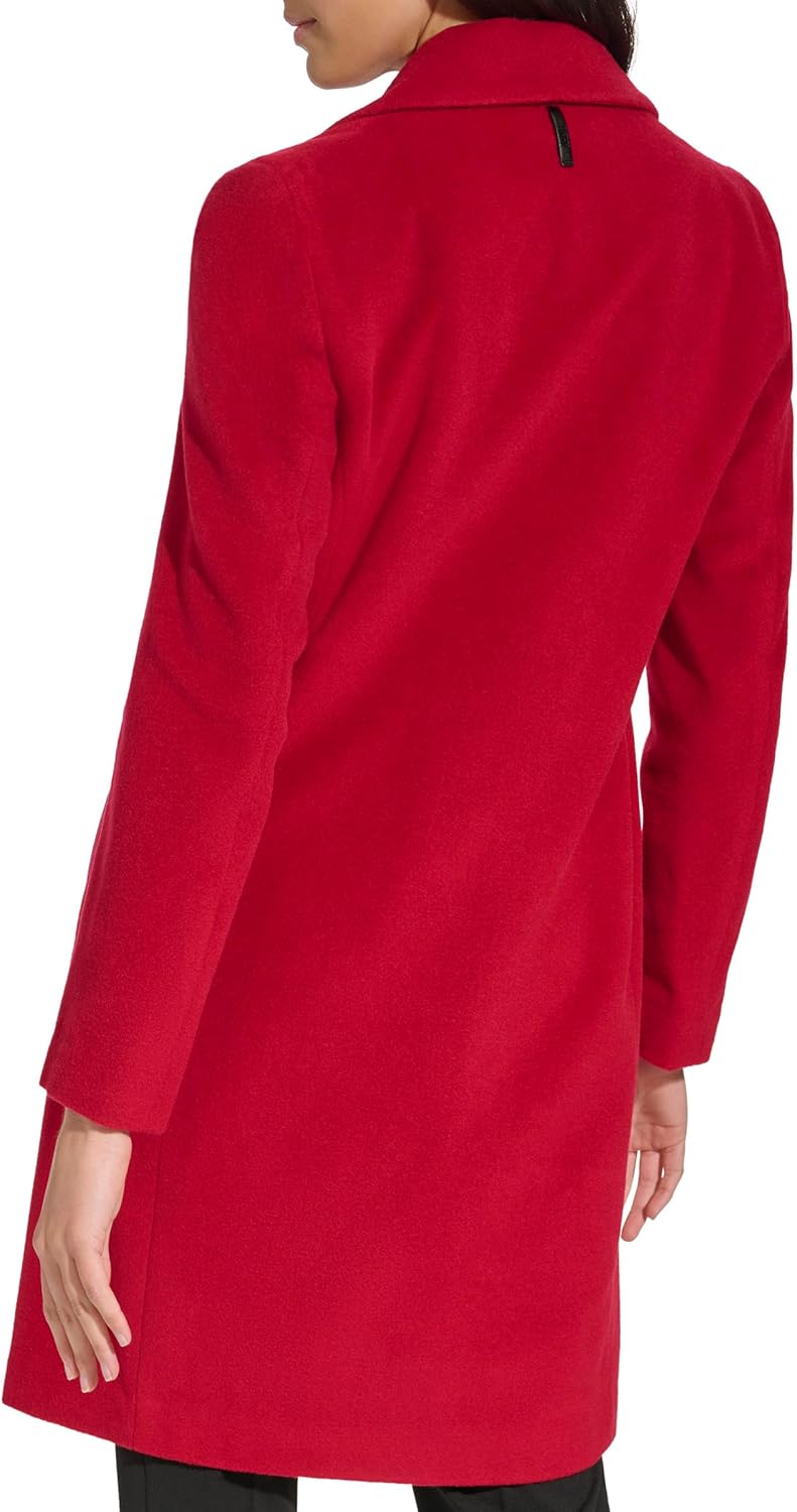 DKNY Womens Walker Wool Coat - Image 4