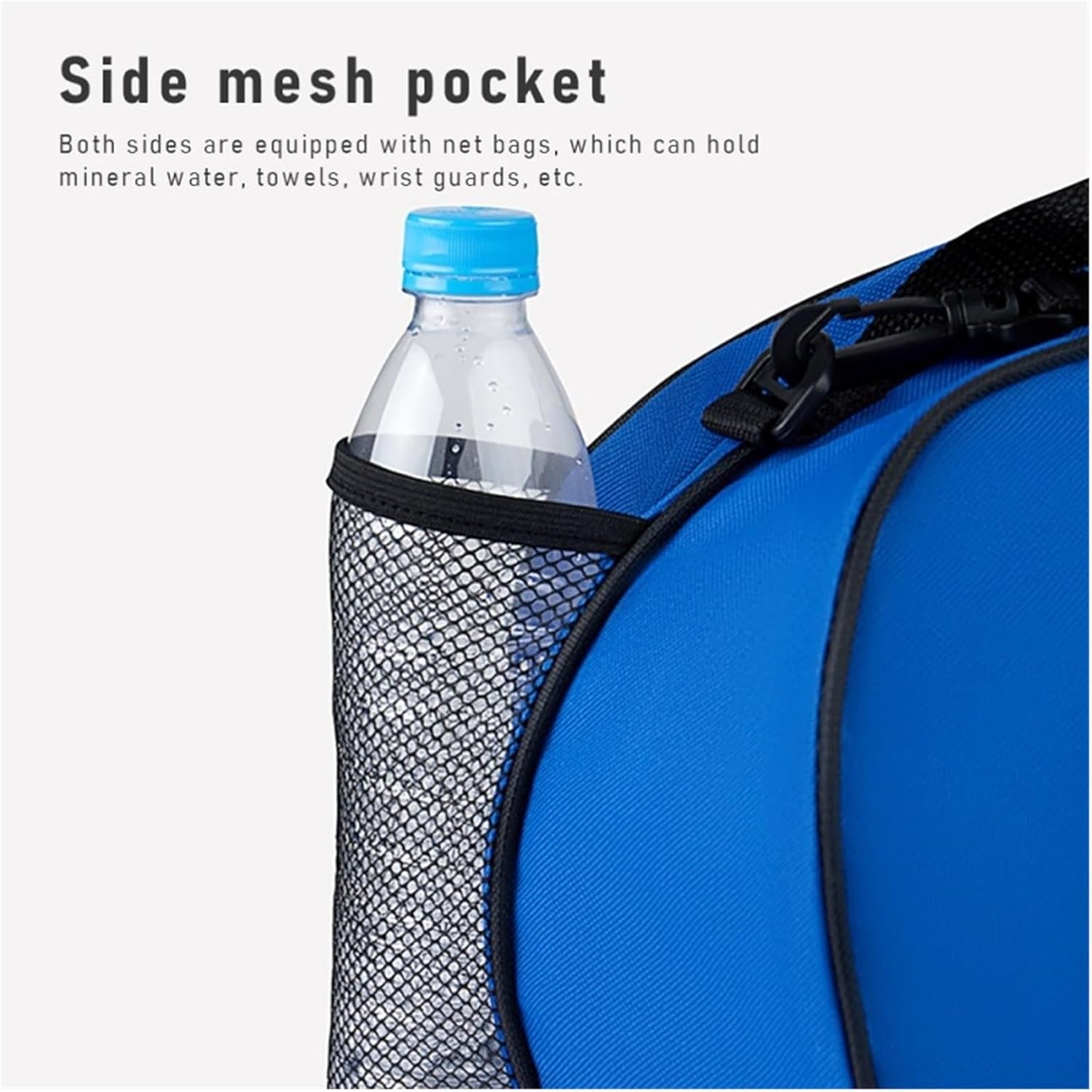 2PCS Adjustable Shoulder Strap 2 Side Mesh Pockets Basketball Bag Sports Ball Basketball Bag Backpack(Color 34)