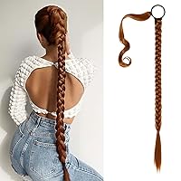 Vista 85 de SEIKEA Extensión de Cola de Caballo Larga DIY Trenzada con Banda para el Cabello, Extensiones de Cabello Liso Envolvente, Postizo Sintético Suave