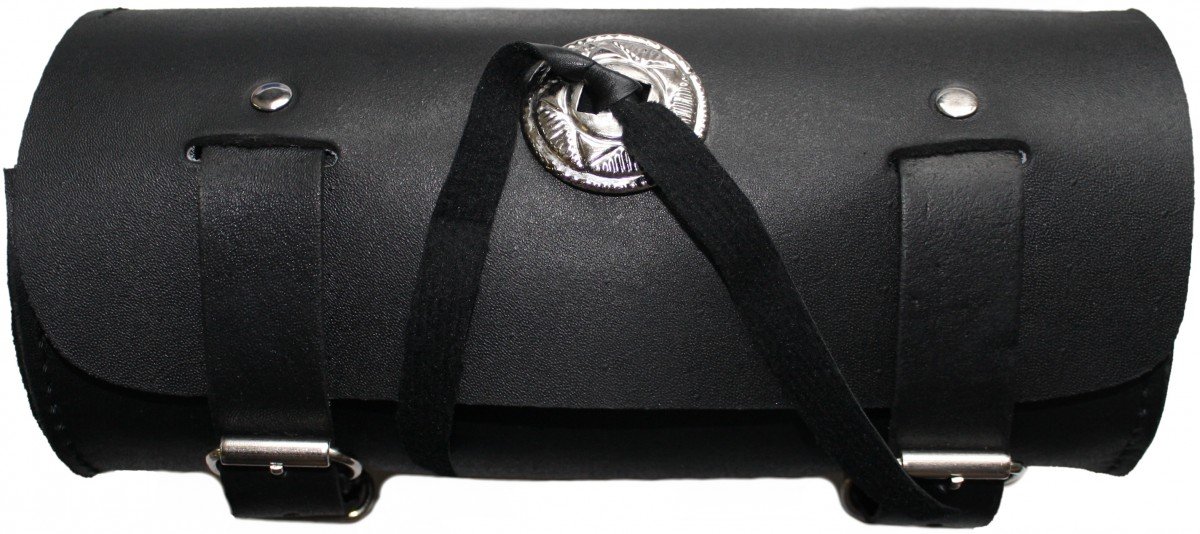 Motorrad Werkzeugtasche Satteltasche Motorradtasche Toolbox Echtleder schwarz