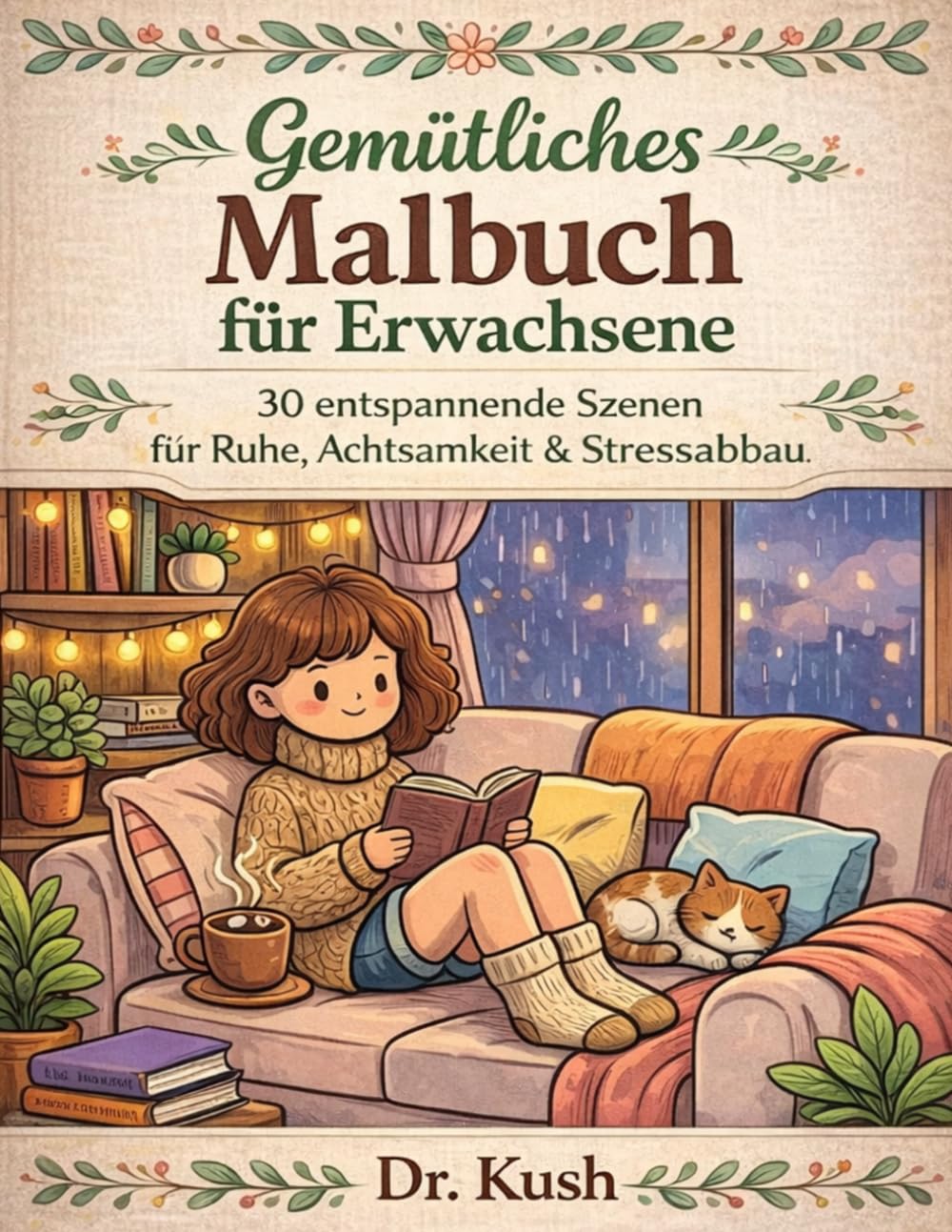 Gemütliches Malbuch für Erwachsene: 30 entspannende Szenen für Ruhe, Achtsamkeit & Stressabbau – Hygge, gemütliche Räume & ruhige Momente