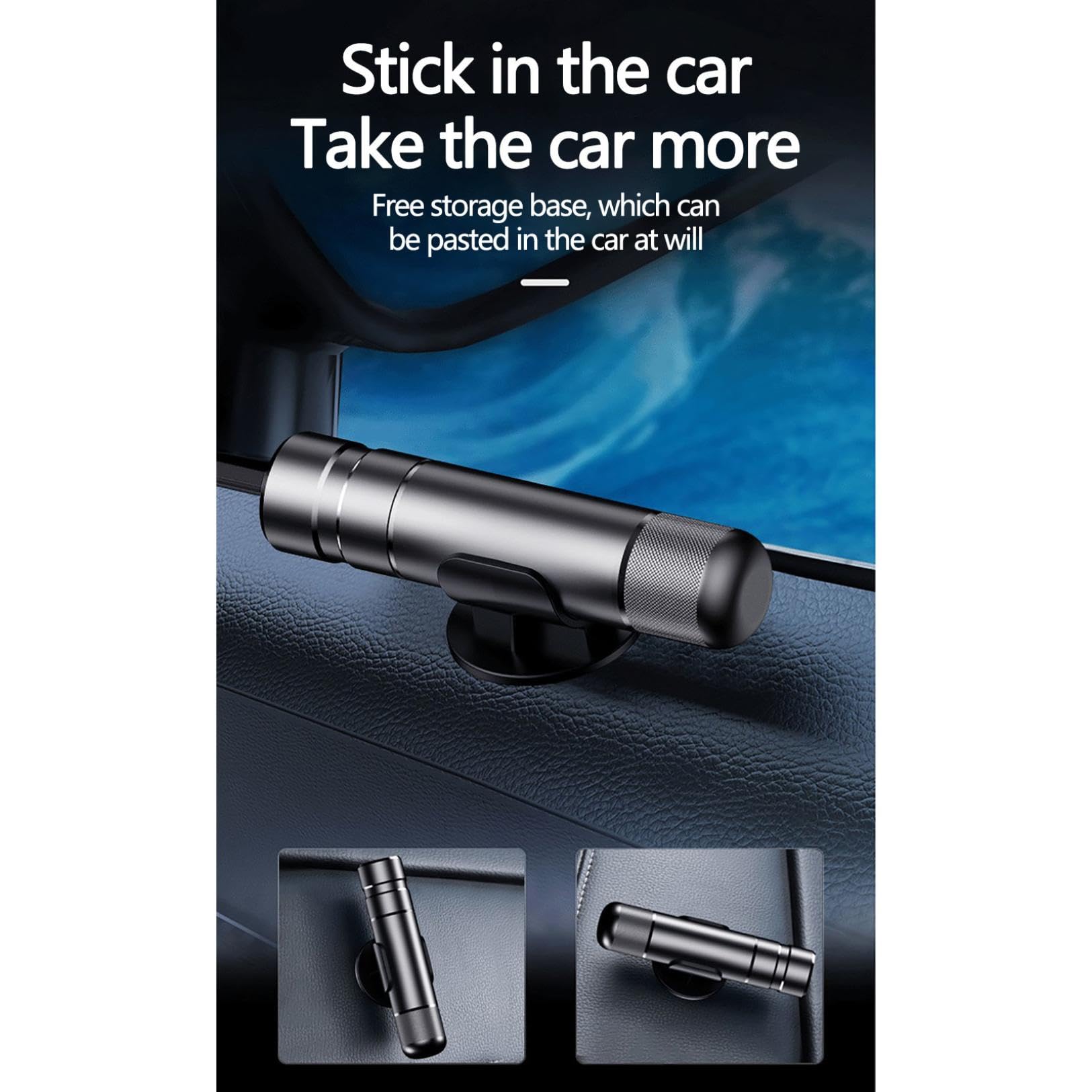 Safehammer, martello di sicurezza per auto, martello di sicurezza per rompere i vetri, emergenza auto 2 in 1 per rompere i finestrini e tagliare la cintura di sicurezza, strumento di fuga per veicoli,