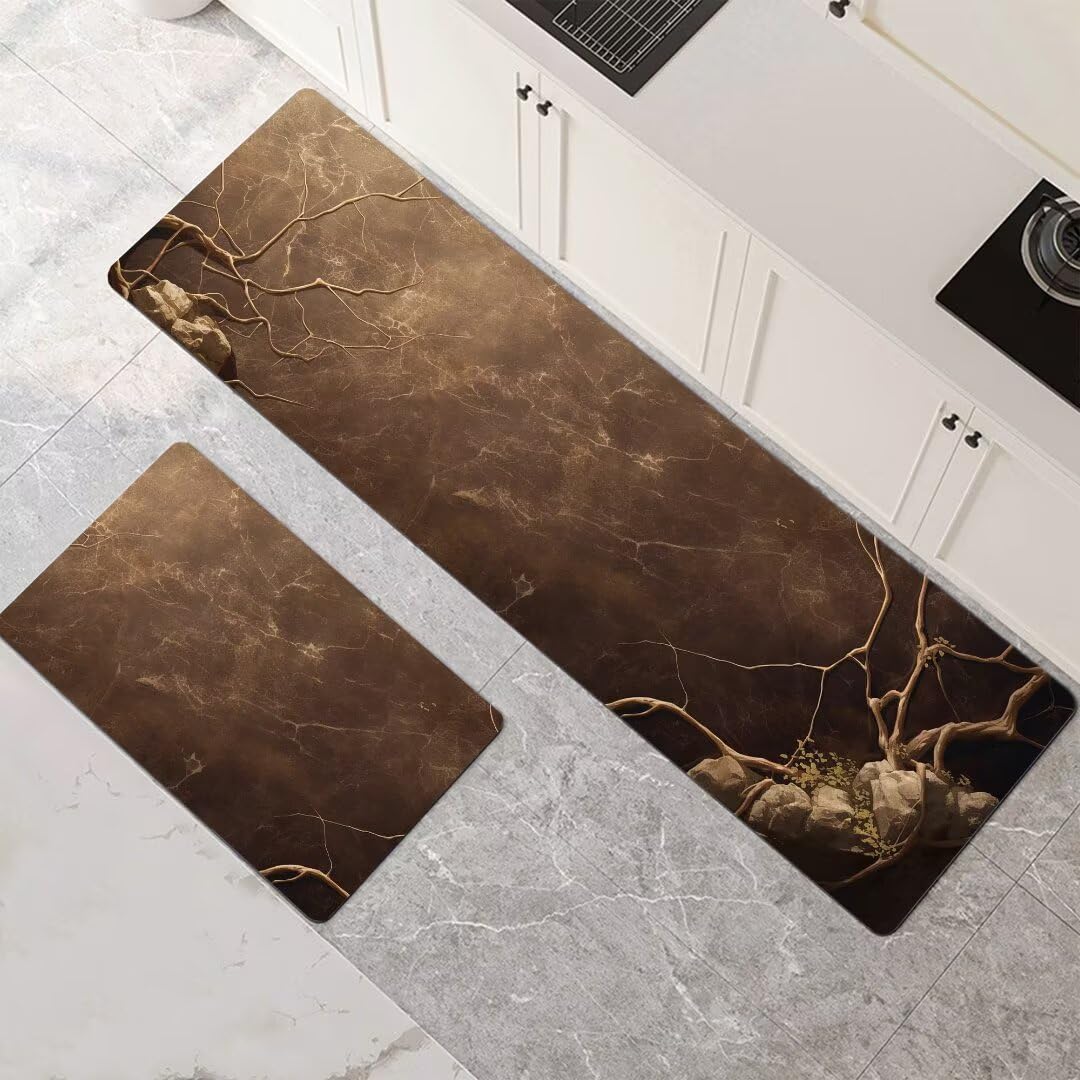 Alfombra de cocina antracita de dos piezas ideal para pasillos, comedor y entrada