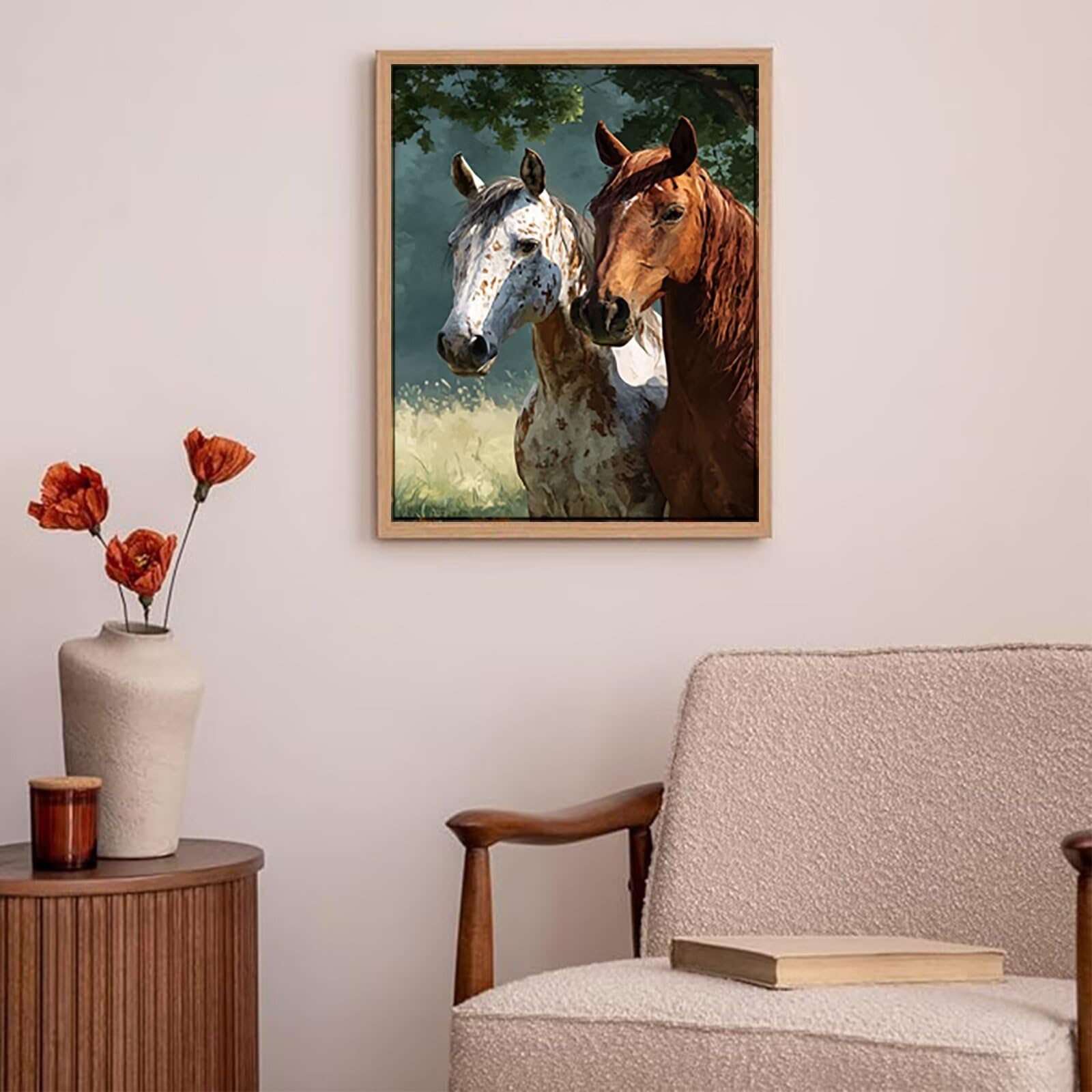 Obraz diamentowy 60x80cm Krajobraz Diamentowe Malarstwo Dorośli Zwierzę 5d Diy Okrągły Diament Sztuka Kryształ Rhinestone Dekoracyjne Obrazy Zabawne i Relaksujące Dla Początkujących Zestaw T0T35
