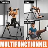 DH FitLife Barre de Traction Pliable avec Support Barre d’Haltères 210kg - 6
