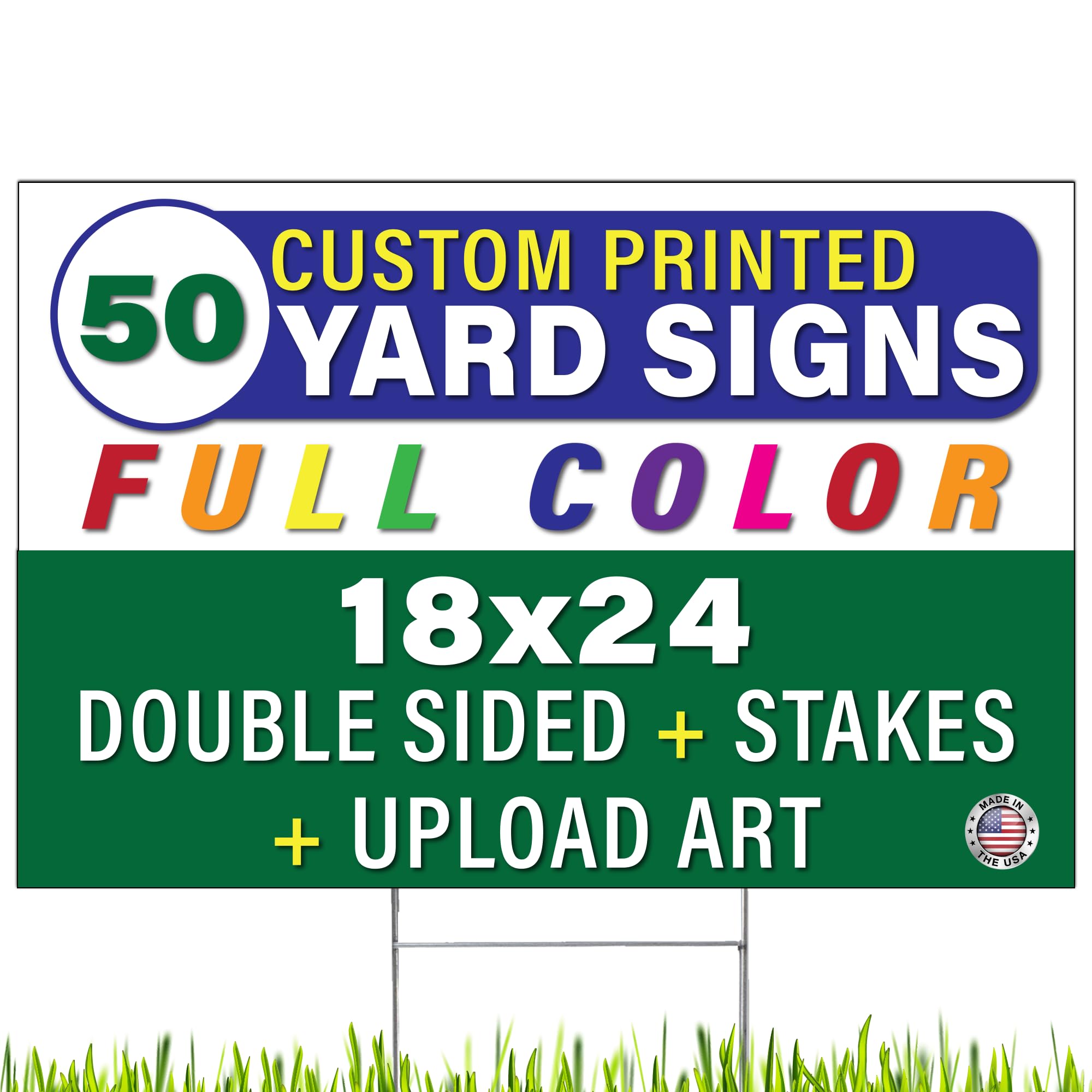 FIFTY (50) Pack Custom/Personalized 18x24