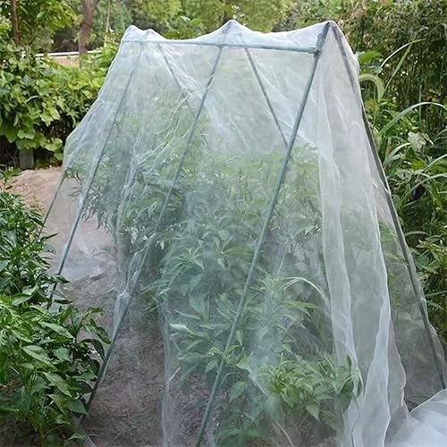 Miniatura 6 de Agfabric - Malla para proteger las plantas, frutas y flores del jardín contra insectos, pájaros y ardillas, color blanco
