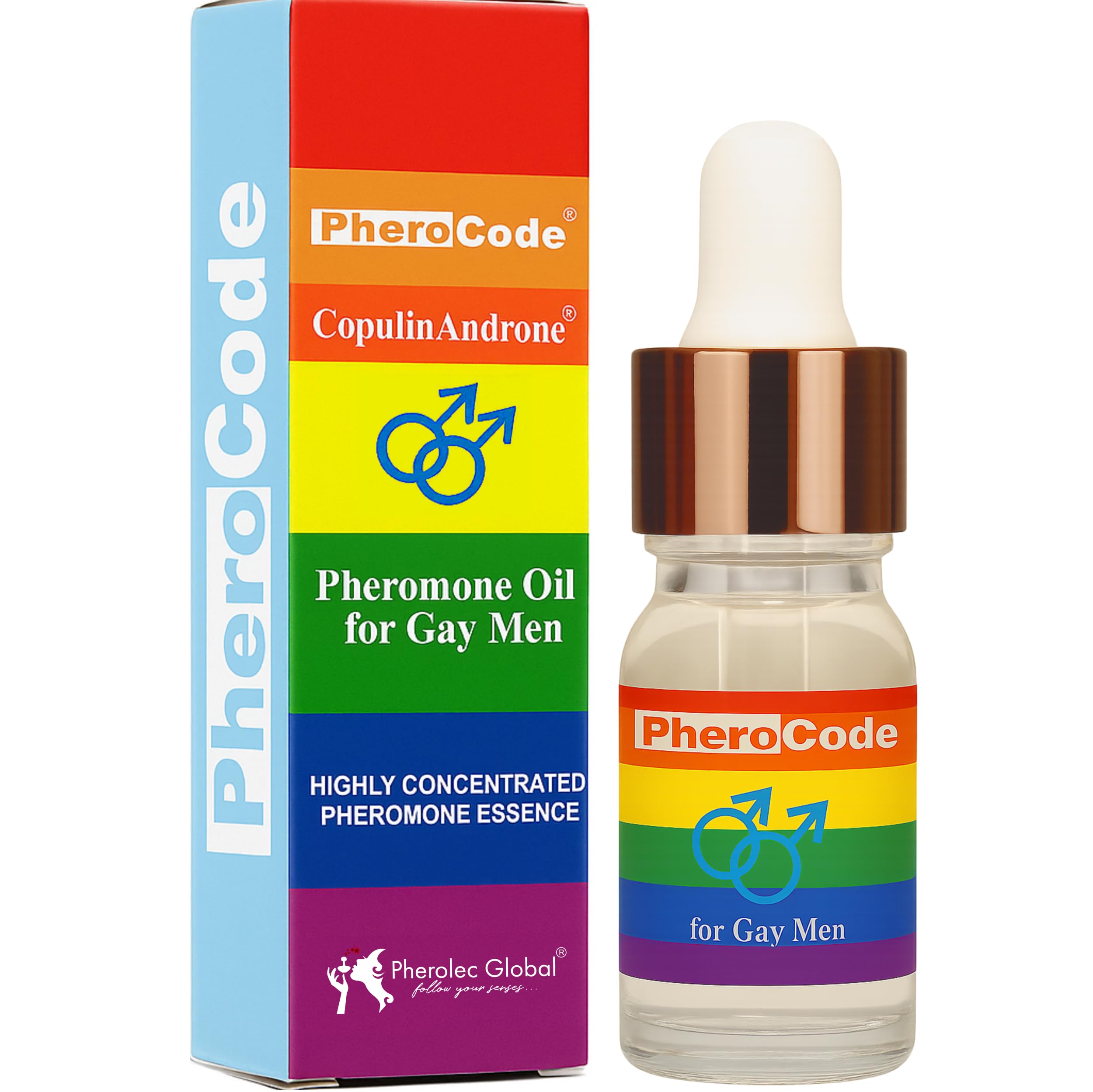 PheroCode Extra Strong Pheromone Cologne Perfume Body Oil for Gay Men Feromonas - Gay Male Fragrance Original Essential Perfume Best Gift for Him For Men 0.17 fl. Oz
