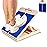 Slant Board for Calf Stretching, Adjustable Portable Wooden Incline Board for Calf Stretcher with Training Poster, 300 Lbs Weight Capacity Calf Stretch Wedge for Leg, Knees, Heel, Ankle & Stretching