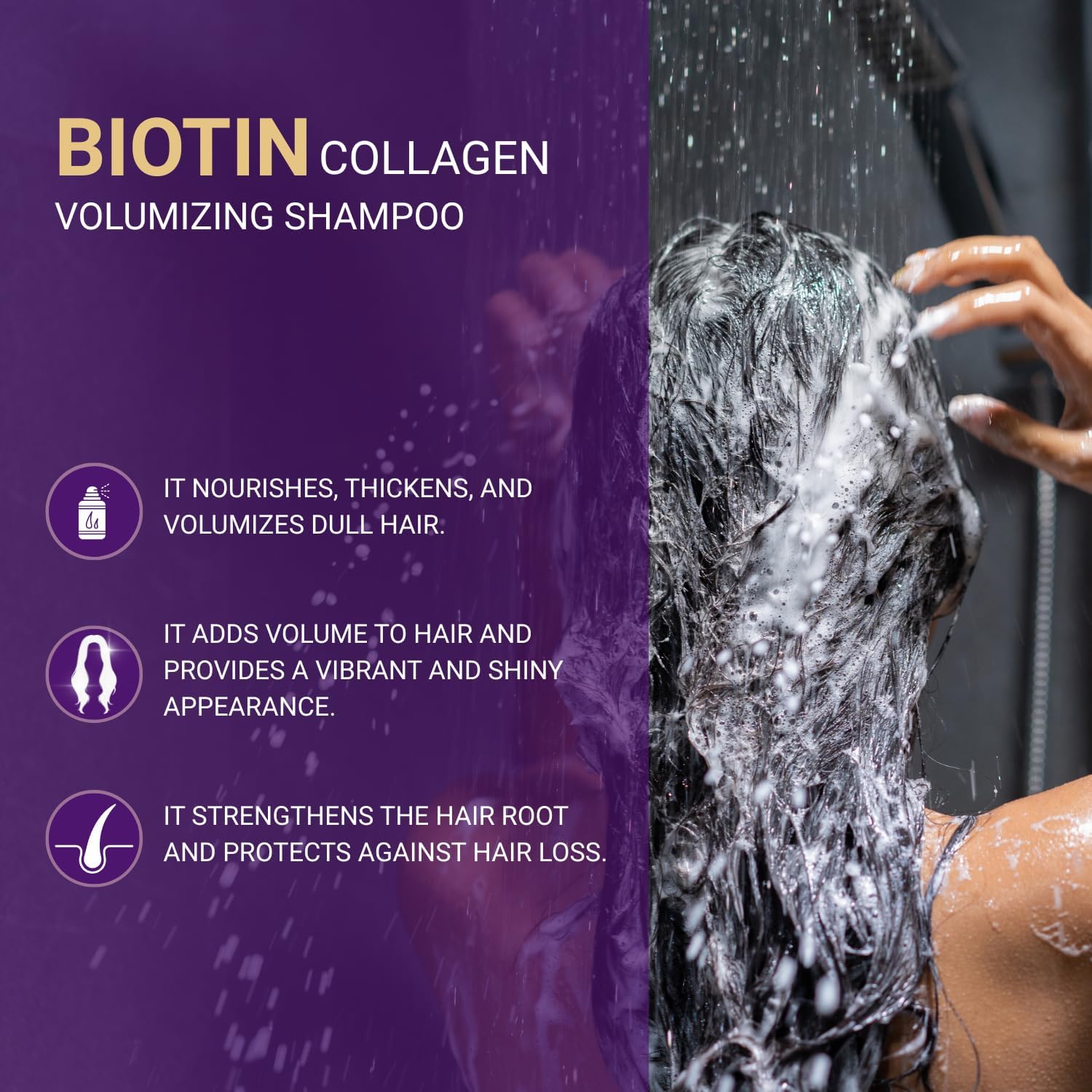 BIOXCIN Collagen & Biotin Anti-Hair Loss Shampoo 3-Pack 300 mL