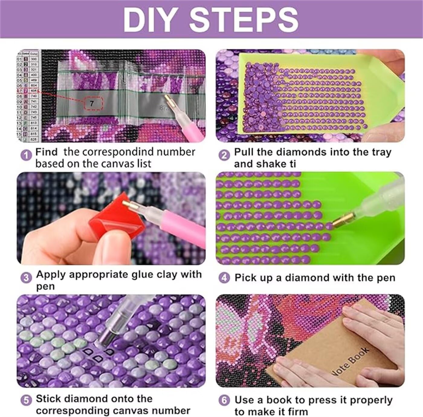 Diamond Art Painting Kits for Adults Purple Moon Waterfall Round Drill 5D Diamond Paintings Kits for Beginners, DIY Paint with Full Drill Diamonds Dots, Pictures for Wall Decor 60x80cm Kk16934