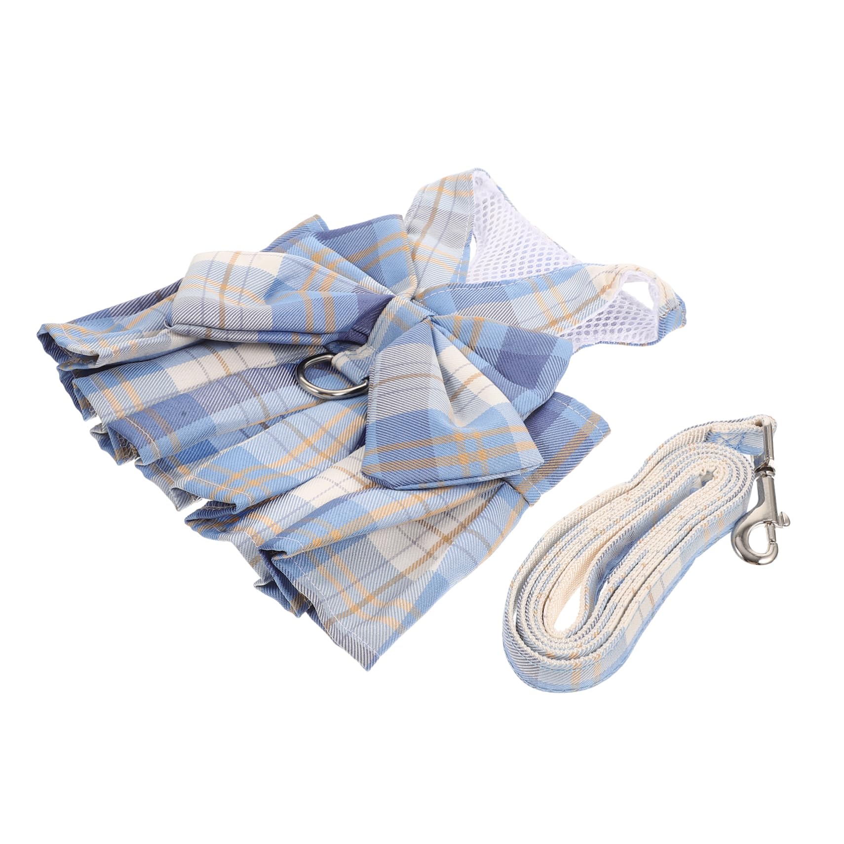 Sosoport Rabbit Harness and Leash Bow Design Small Pet Harness Kit for Outdoor Use