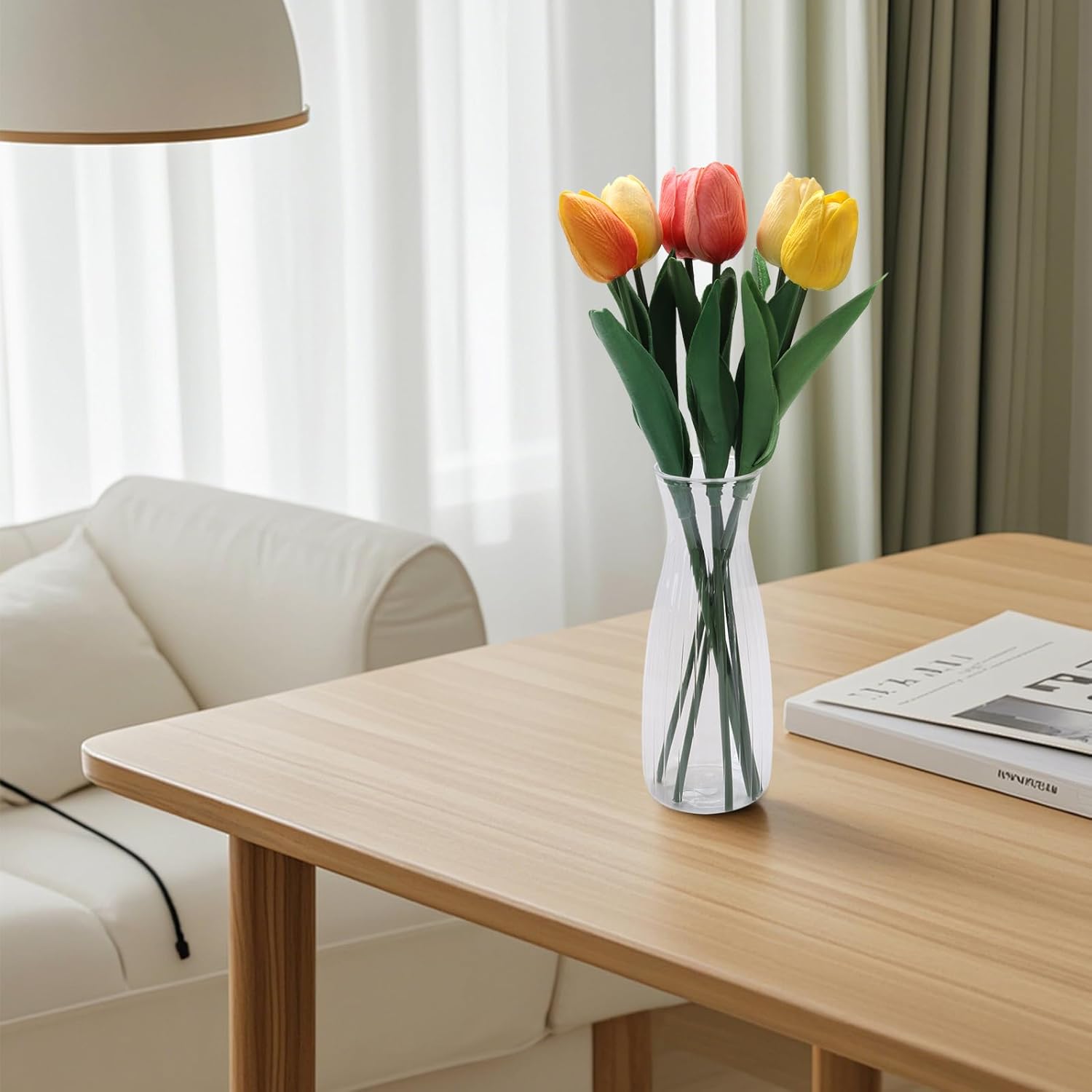 18 Pcs Plastic Bud Vases Bulk, Small Clear Flower Containers, Shatterproof Crystal Bud Vases for Centerpieces, Wedding, Home Table Decorations, Formal Dinners - Image 5