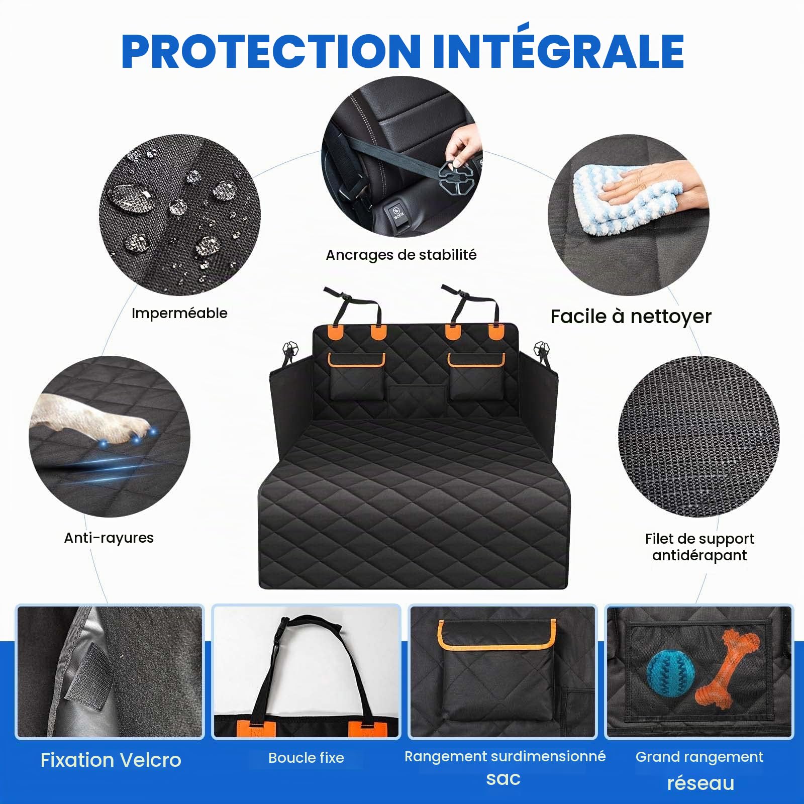 Protection Coffre Voiture Chien Tapis pour Dacia Bigster/Hybird 2025 2026, Housse Protection de Coffre de Voiture Antidérapant Imperméable