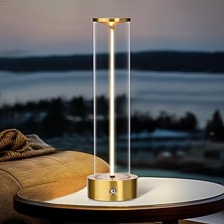 Mini Minimalist Tabe Lamp with Breathing Effect, Cordless LED Desk Lamp ...