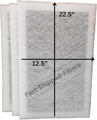 Paquete de 3 filtros de repuesto compatibles con filtro de aire StratosAire de 14 x 25 pulgadas (tamaño real del filtro 12.5 x 22.5) filtros de