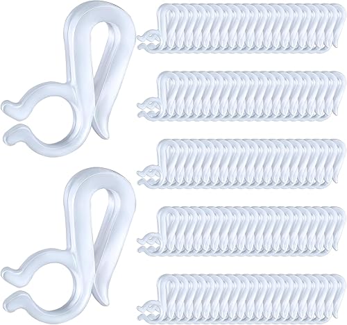 Miniatura 8 de Clips de luz navideños, clips multiusos de Navidad para exteriores, paquete de 100 clips de canalón todo en uno para cadena de luces C7E12, C9E17,