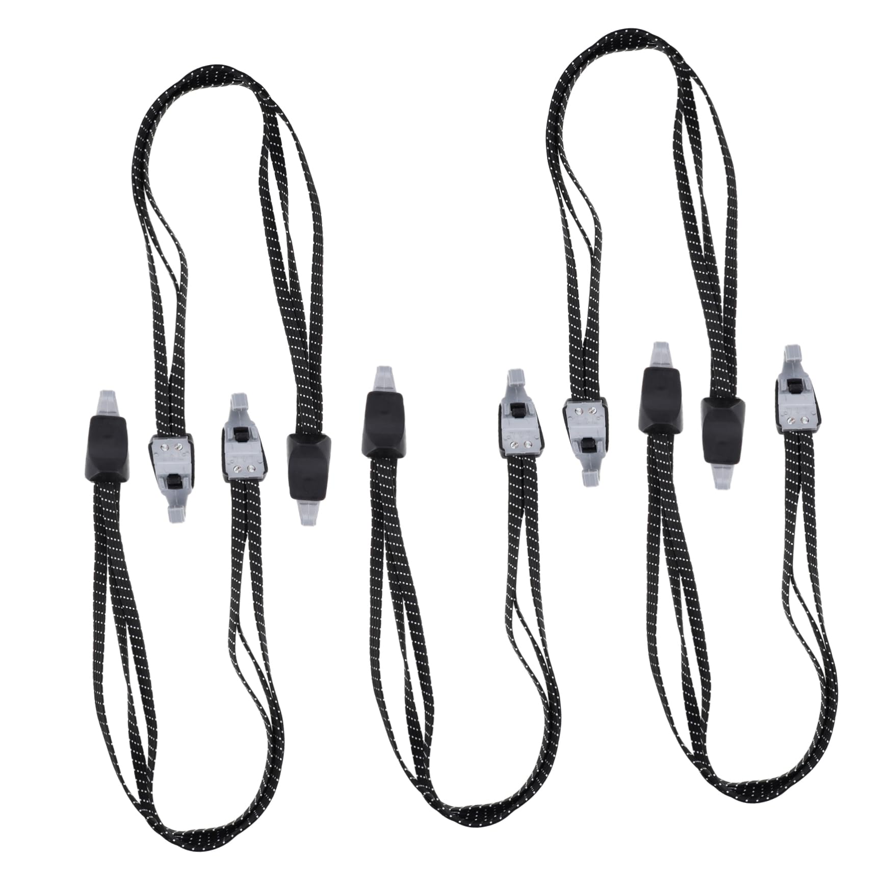 CALLARON Top Tube Bag Cycling Bike Luggage Straps White Bungee Cord Hooks Cargo Tie Down