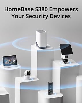 eufy Security S380 HomeBase (HomeBase 3) ، مركز أمان الحافة eufy ، التخزين المحلي القابل للتوسيع حتى 16 تيرابايت ، توافق المنتج ، التشفير المتقدم ، بدون رسوم شهرية