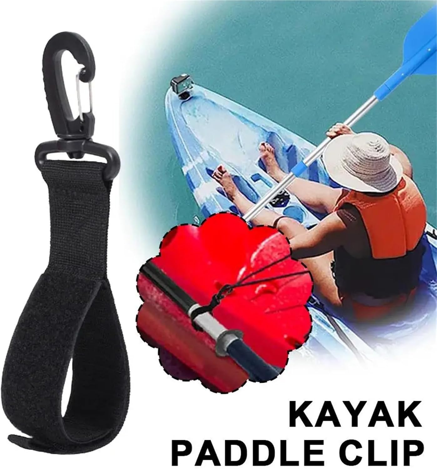 Kayak Paddle Clips 40pcs Boat Paddle Clip Kayak Keeper Storage Oar Parts Canoe Holder Snap