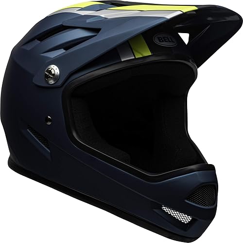Miniatura 15 de Bell Sanction - Casco integral para bicicleta (adulto) Mate negro,Azul mate/Hi-Viz,Carmesí mate/pizarra/gris,Nitro Circus Gloss Plata/Azul/Rojo