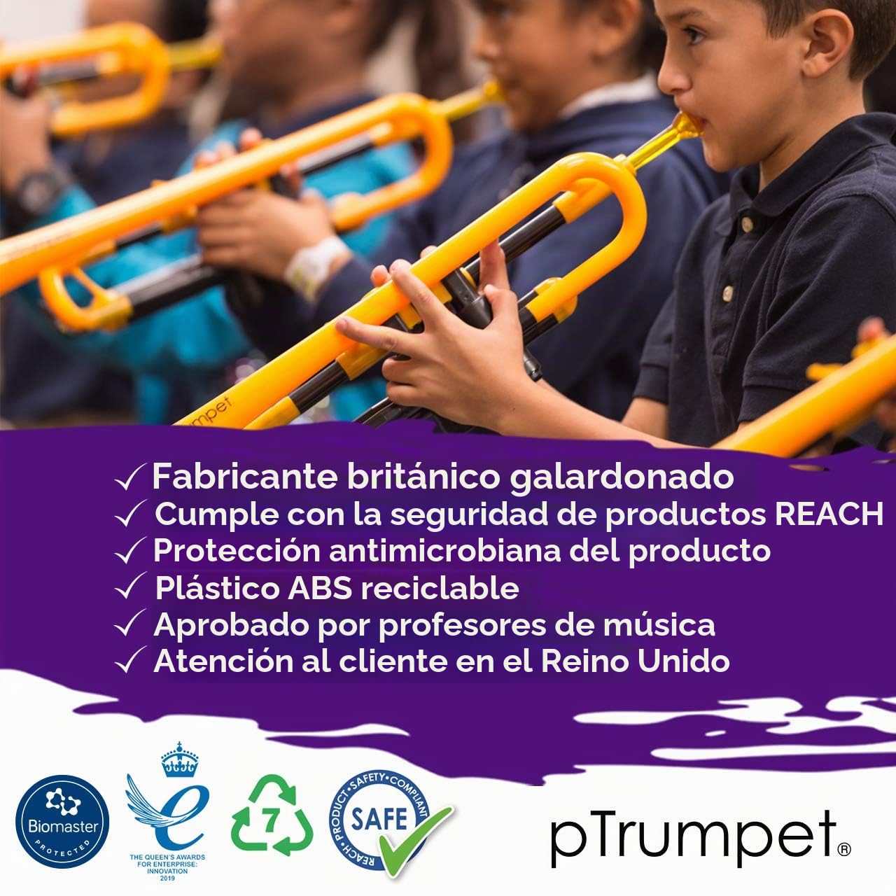 Ptrumpet 700625 - Trompeta con boquilla y funda