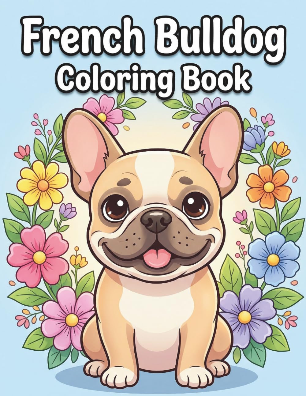 French Bulldog Coloring Book: A Fun and Relaxing Coloring Book for Teens and Adults Featuring Cute Frenchie Dogs in Playful and Creative Scenes