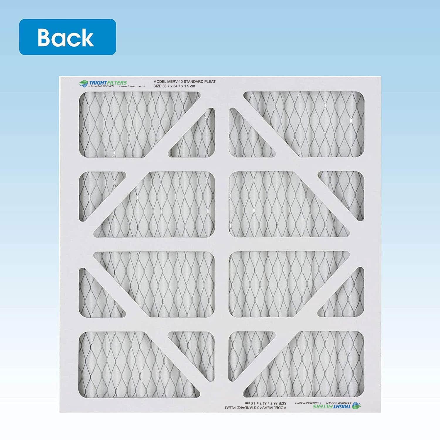 AlorAir Paquete de 5 filtros de aire MERV-10 para PureAiro HEPA Pro/PureAiro HEPA Max Air Scrubber, 14.3 x 13.6 x 0.79