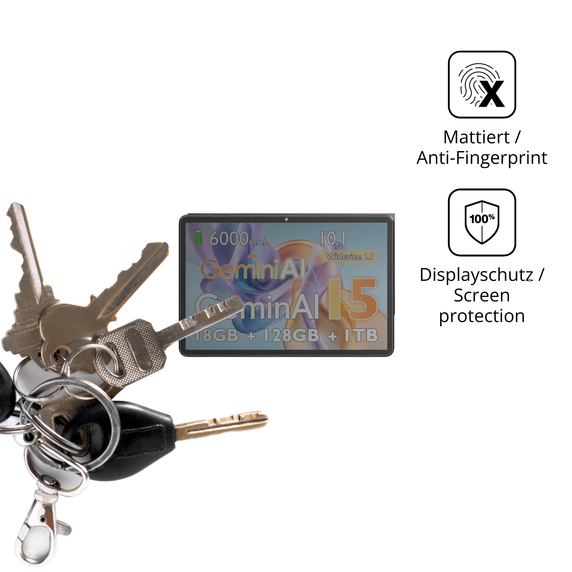 dipos Protector de Pantalla Antiespía para UBDXBD Z-50G | Película protectora mate, filtro de privacidad 4 vías, ajuste perfecto, antiarañazos, sin burbujas, autoadhesivo