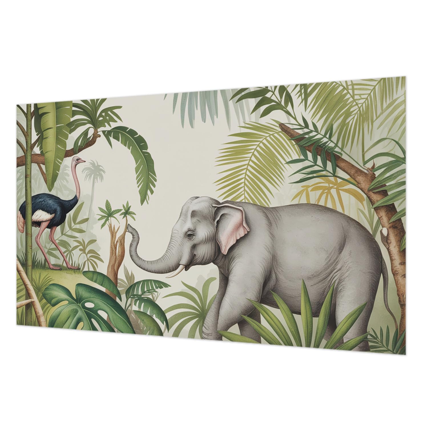 Scène exotique sur revêtement mural intissé 416x254 pour masquer les murs