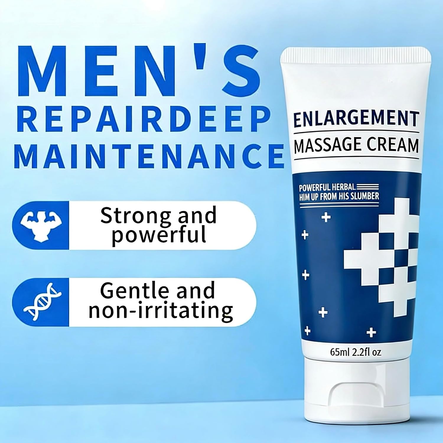 Male Enhancement Grow Cream, Man Re-Vitalize Creams for Private Part, PenI Health Sensitivity Support Restore Corpus Cavernosum for Men’s Improves Sensation,65ML