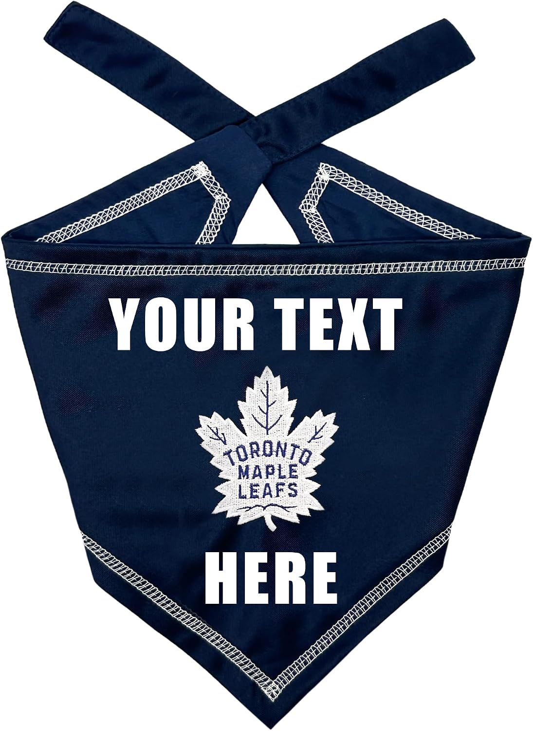 Pets First NHL Toronto Maple Leafs Personalized Tie Around Bandana for Dogs & Cats, Size Small/Medium. Custom Dog Bandana Scarf Bib for Pet Cat Dog. The Ultimate Game-Day & Party Customizable Bandana