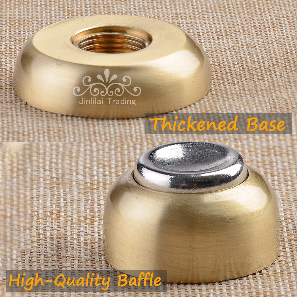 Amazon.co.jp: ドアストッパー、アンティーク真鍮製マグネット式ドア