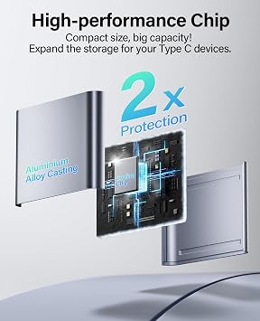 Hicober USB C - SD Kart Okuyucu, Micro SD Hafıza Kartı Okuyucu, Tip C - SD Kart Okuyucu Adaptörü 2 TB Kapasite MacBook Kamera Android Windows Linux ve Diğer Tip C Cihazlar için - Uzay Grisi