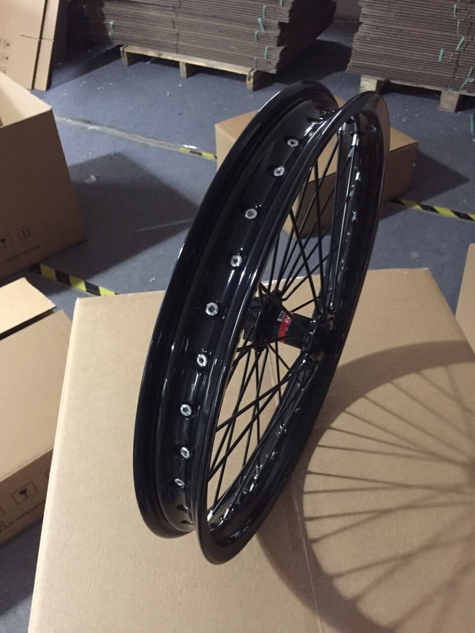 NBPower Black 19" inch Front Wheels with tire for with Hub and disc Brake for The Endure E-Bike, Electric Bike Parts.