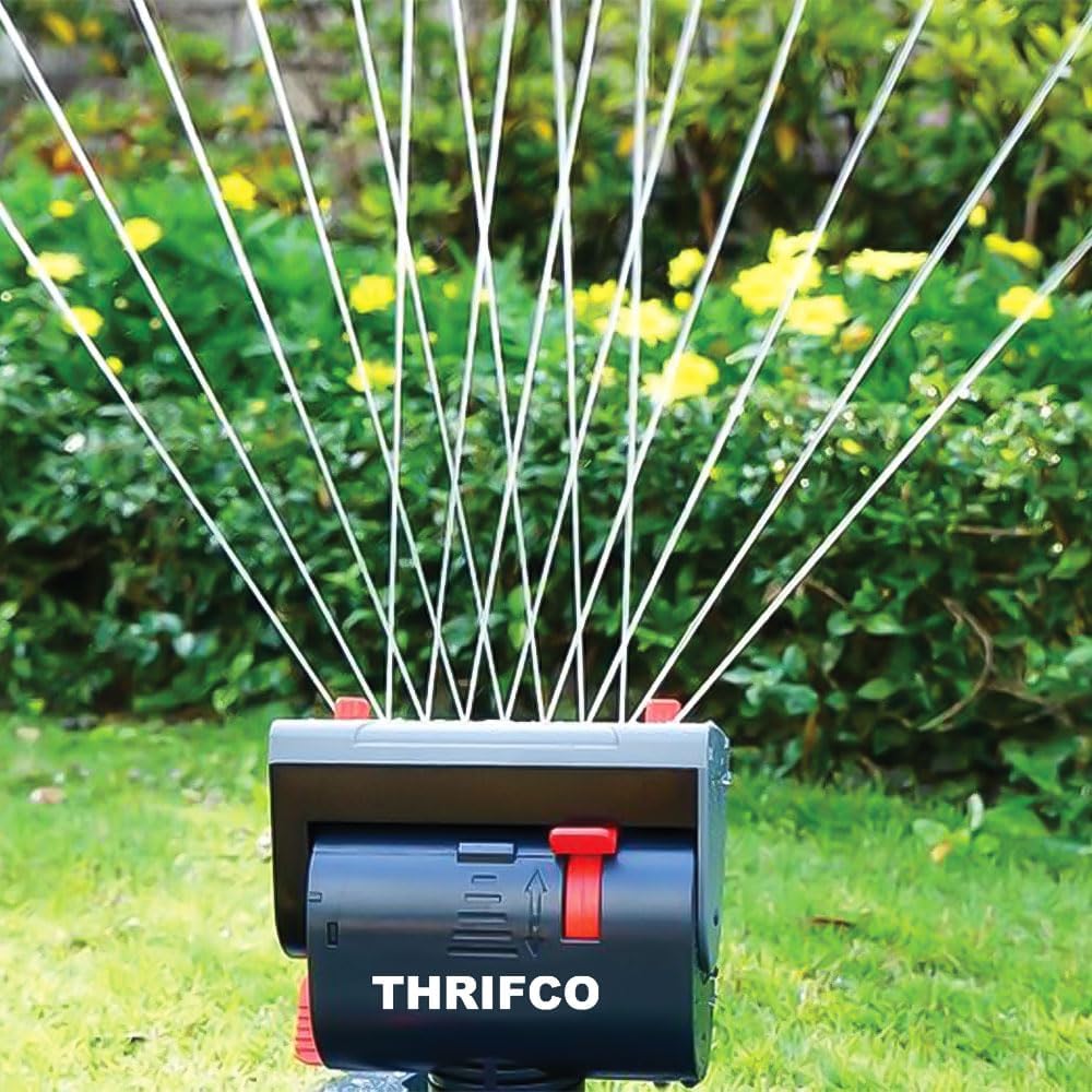 Thrifco 8430425 Heavy-Duty 4-Way Adjustable Mini Turbo Oscillator with Spike Base