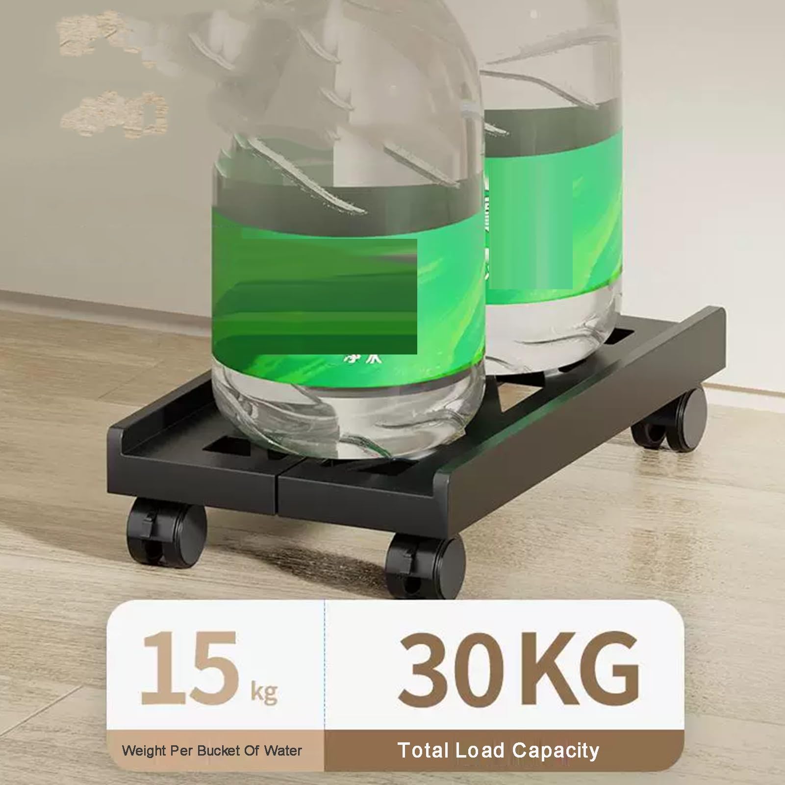 Soporte de PC para computadora, soporte para CPU con ruedas de bloqueo de 360°, carga máxima de 66 libras para impresora de estuches