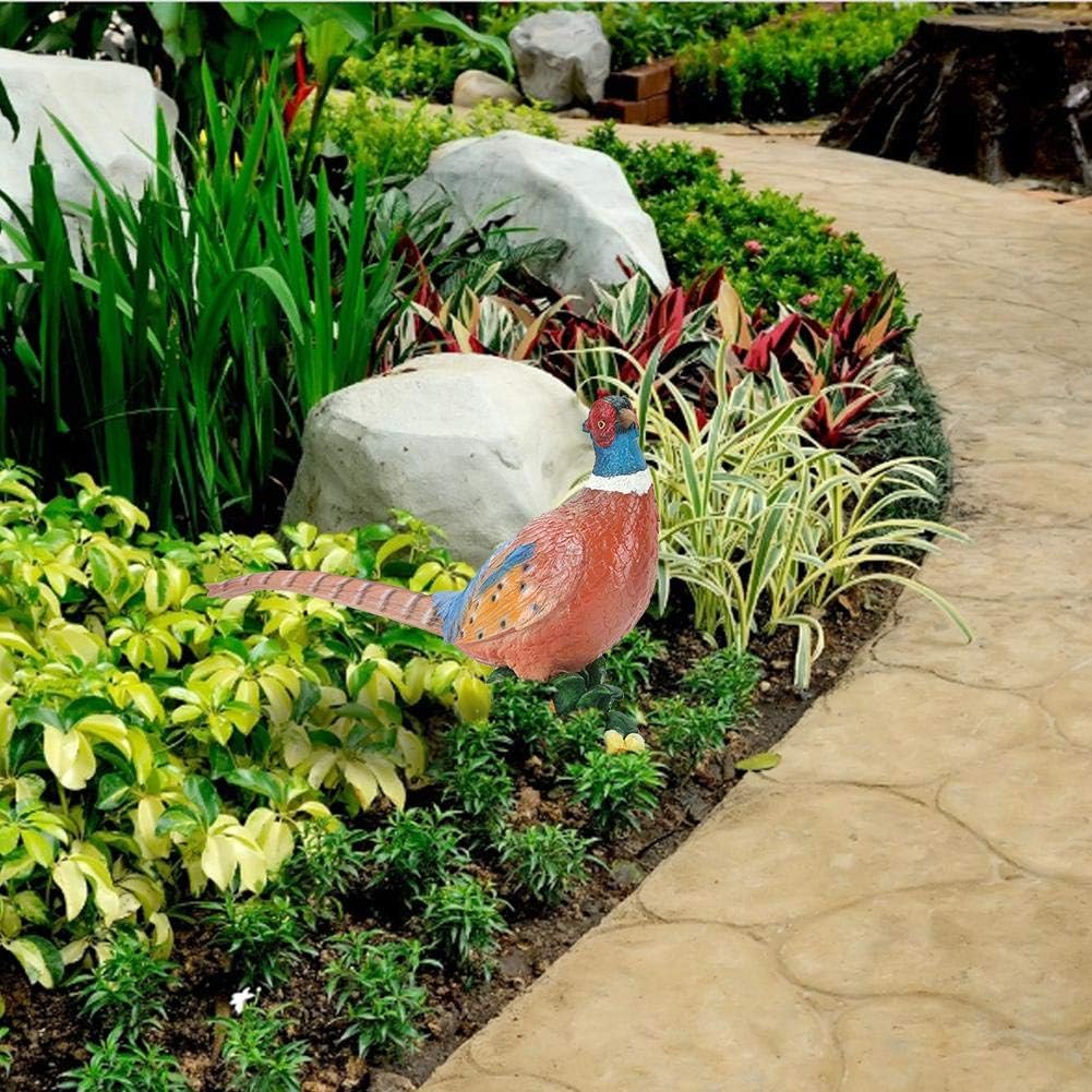 Garden Bird Statue,Simulation Pheasant Decor Craft Garden Decoration Ornament Gardening Statue Gift Yard Art Figurines for Home Garden Patio Lawn House