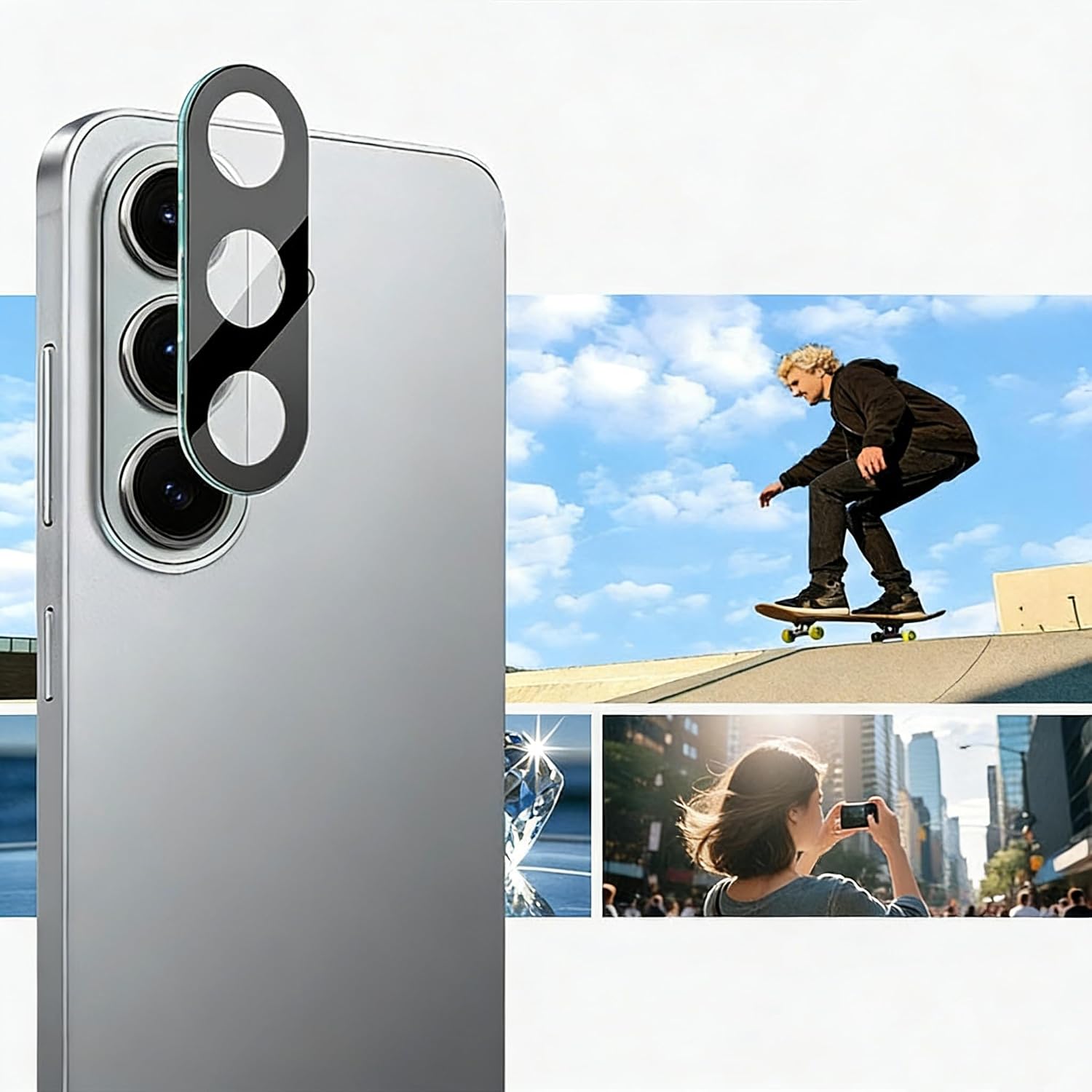 3Pack Lens Protector for Samsung Galaxy S26+|Tempered Glass, Anti-Scratch, 9H Hardness & Easy Installation