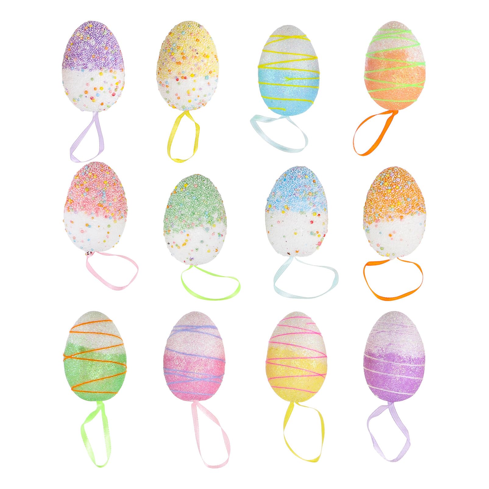 Juguetes de Pascua tipo huevo falso de espuma para manualidades de niños
