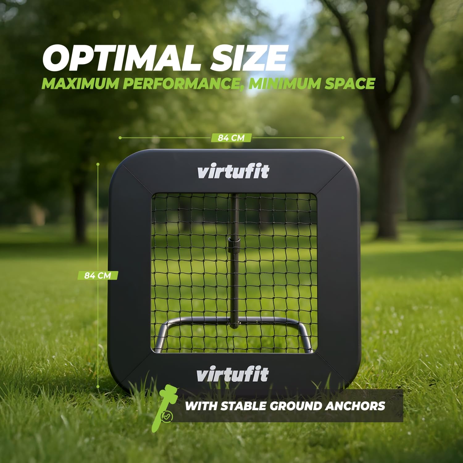 VirtuFit Rebounder ajustable Pro - Kickback - 84x84cm