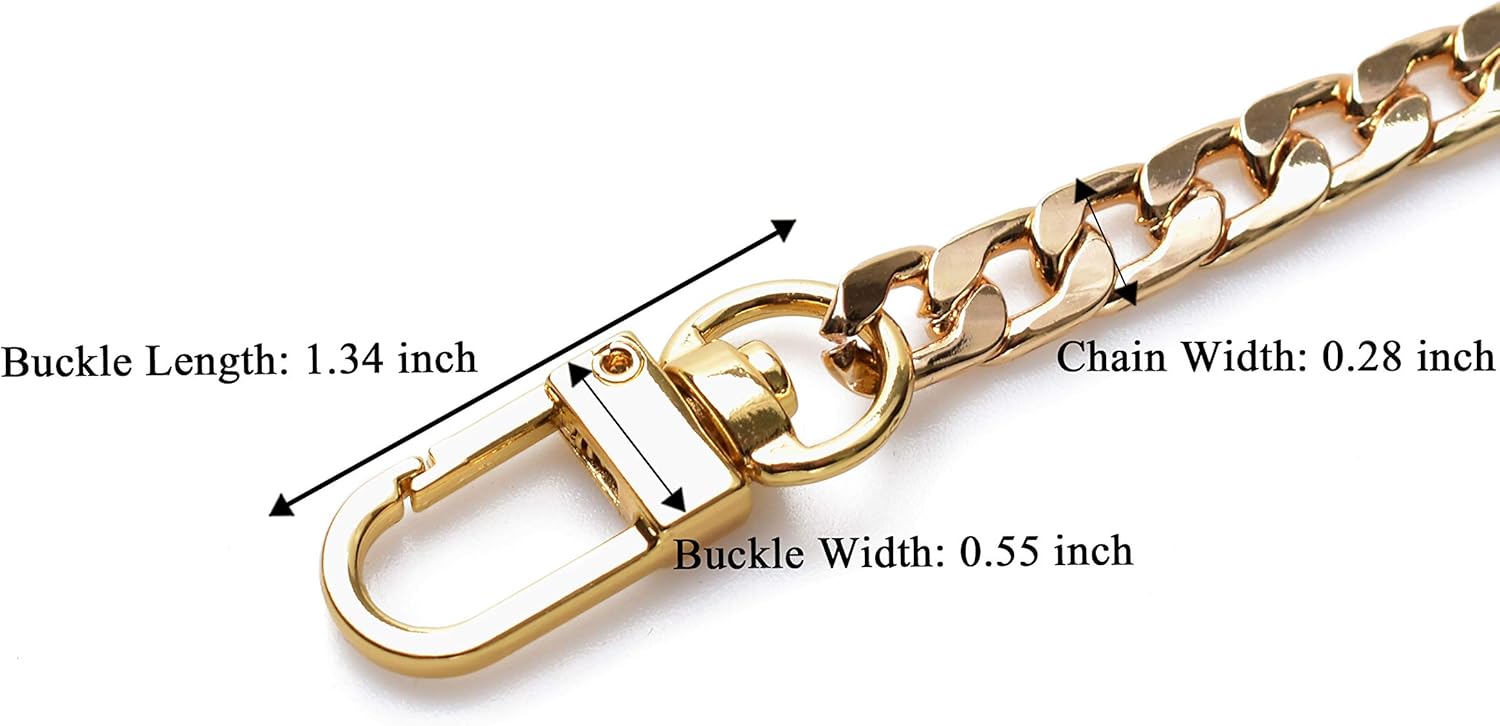 HAIOPS Purse Chain DIY Handbag Strap Shoulder Bag 47 inches Long Metal Accessory Replacement Chain Strap : Arts, Crafts & Sewing