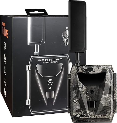 Spartan GoLive 4G LTE Trail Cámara, Roaming gratuito en EE. UU., Transmisión en vivo, GPS antirrobo, captura de imagen y video bajo demanda,