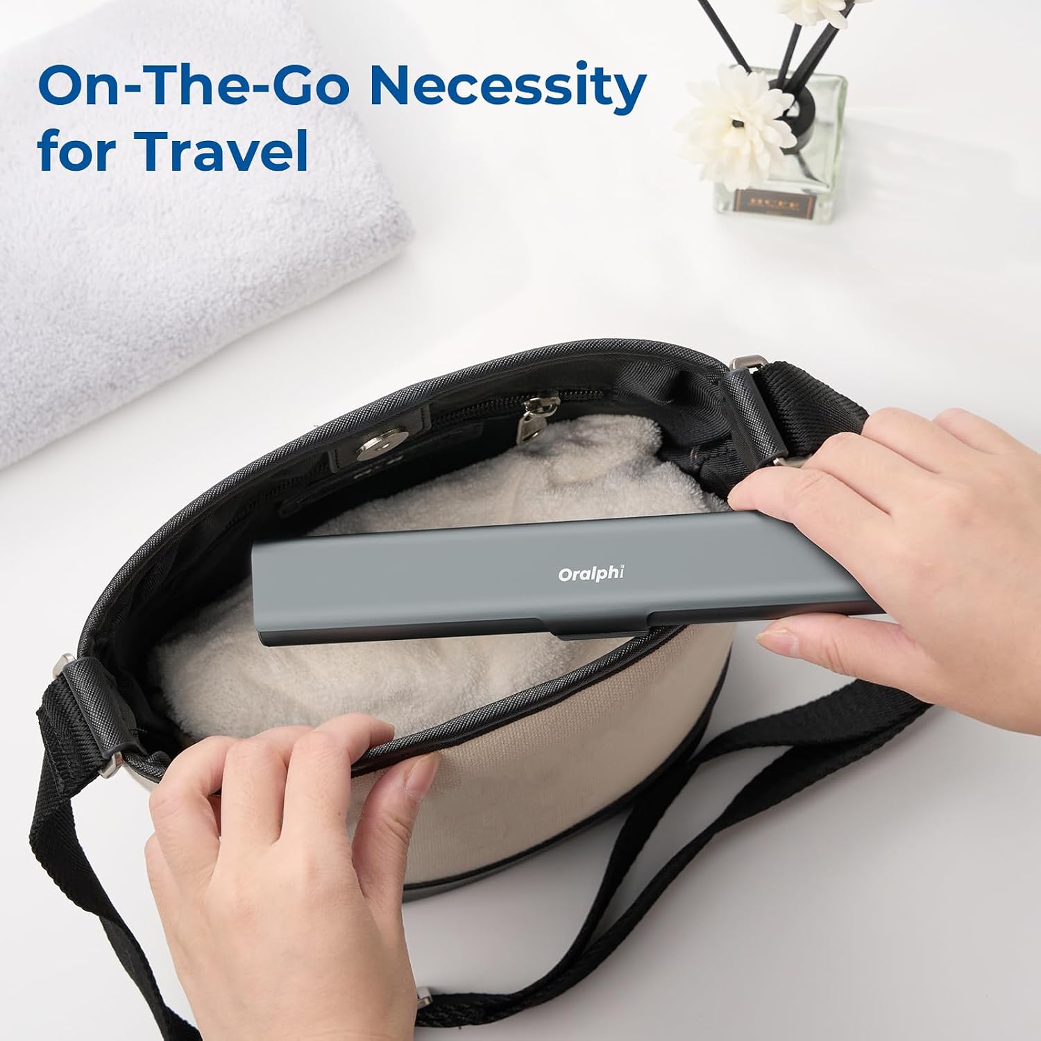 Aluminum Toothbrush Travel Case, Portable Travel Toothbrush Holder, Durable Manual Toothbrush Box Container for Traveling, Bathroom, Camping, Business Trip-Gray Blue image 4