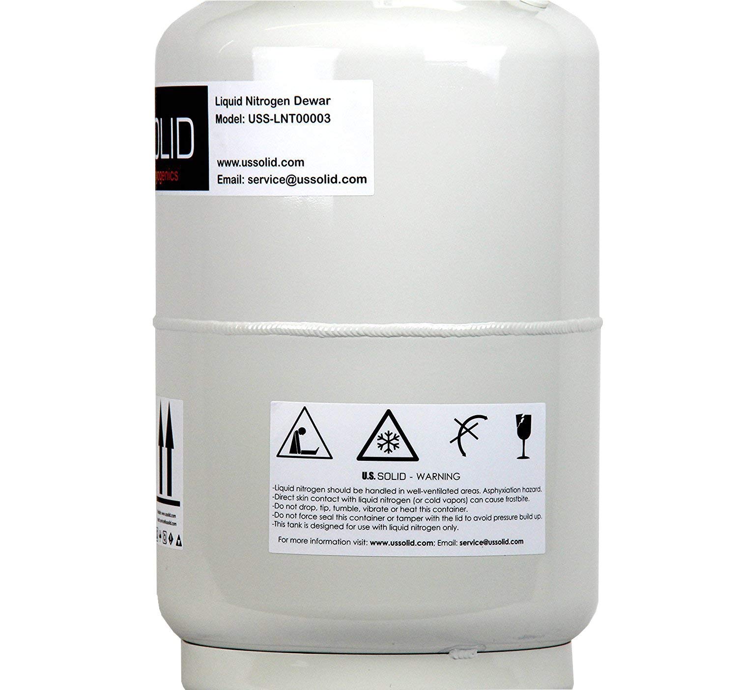 U.S.SOLID 10 L Contenitore azoto Liquido Cryogenic LN2 Tank Dewar
