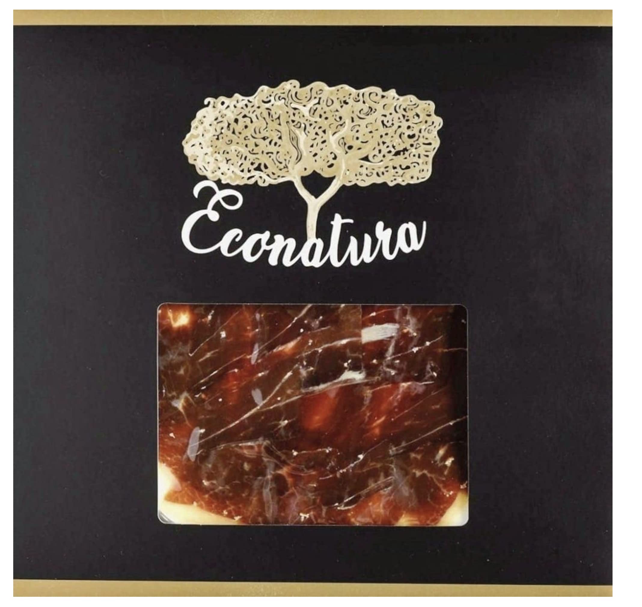 Jamón Ibérico Bellota loncheado. Embutidos ibéricos. Jamón Bellota Ibérico Salamanca. Jamón Ibérico loncheado envasado al vacío. Contiene 5 sobres x 100 grs (500grs.).