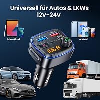 GizmoVine Bluetooth FM transmitter autóba, kihangosító, USB-C QC PD 30W, MP3 lejátszó 7